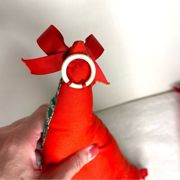 Christmas Tree Quilted Handmade Wall Hanging Decor Holiday Patchwork Pillows - Picture 7 of 14